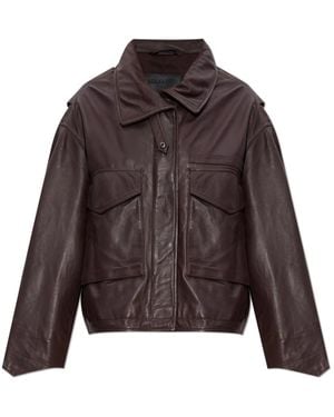 AllSaints Leather Jackets - Marrone
