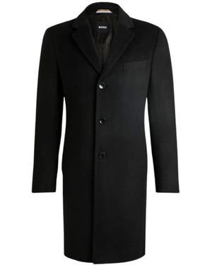 HUGO Single-Breasted Coats - Black
