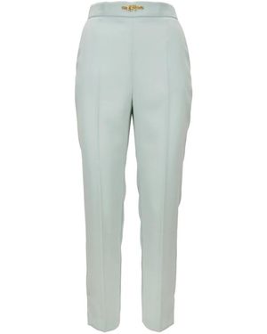 Elisabetta Franchi Straight Trousers - Grey