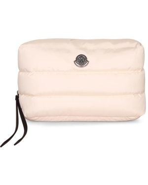 Moncler Caradoc Quilted Beauty Case - Pink