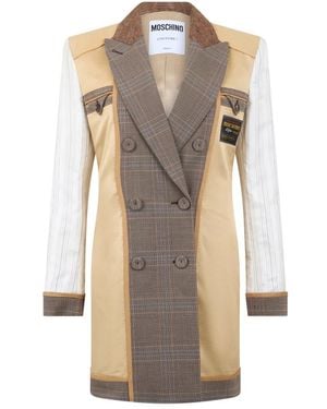 Moschino Double-Breasted Coats - Neutro