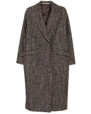 Tagliatore Linden Double-Breasted Jas - Grijs