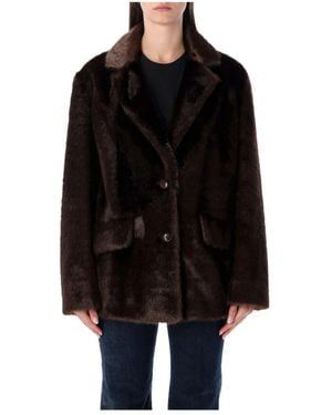 Stand Studio Faux Fur & Shearling Jackets - Black