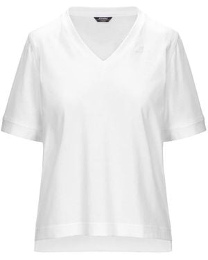 K-Way Tops ,Wit ,Katoen K2148Fw T-Shirt
