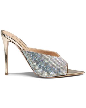 Ninalilou Heeled Mules - Blanc