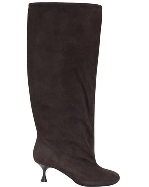 Poeve Heeled Boots - Brown