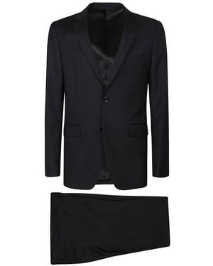 Lardini Single Breasted Suits - Negro