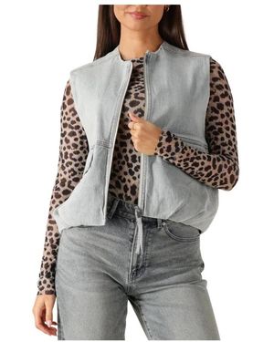 Catwalk Junkie Denim Bodywarmer - Grijs