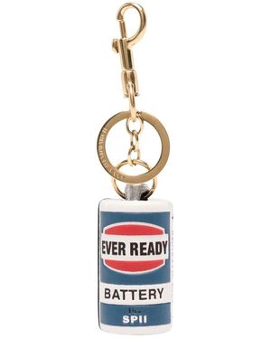 Anya Hindmarch Zylindrischer Schlüsselanhänger - Blau