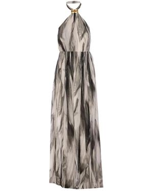 Elisabetta Franchi Maxi Dresses - Neutro