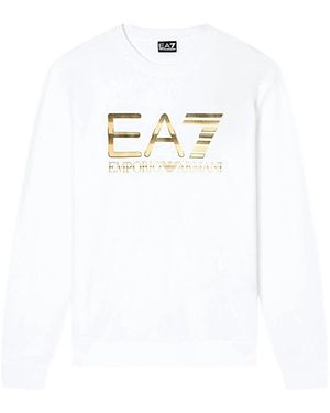 EA7 Hoodies & Sweatvesten ,Wit ,Felpa