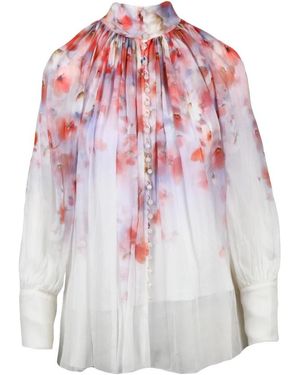 Zimmermann Chiffon Blouse - Wit