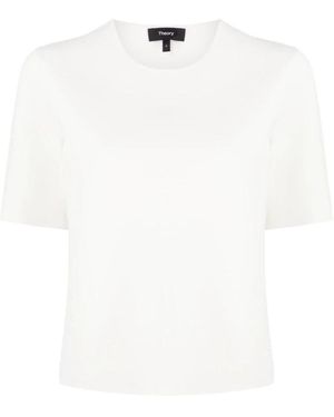 Theory Tops ,Wit ,Polyester Os Cn Tshirt. Compact