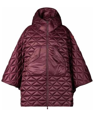 Save The Duck Jassen ,Rood ,Polyester Effi Hooded Coat