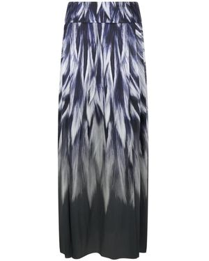 Alberta Ferretti Rokken ,Veelkleurig ,Lange Rok Met Fantasie - Blauw