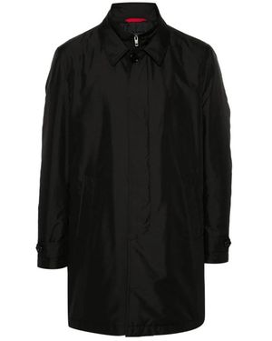 Fay Single-Breasted Coats - Black