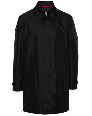 Fay Single-Breasted Coats - Black