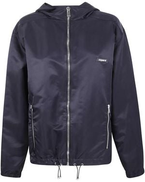 Coperni Hooded Zip-Up Jacket - Blau
