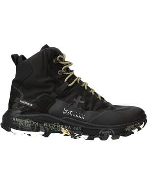 Premiata Lace-Up Boots - Black
