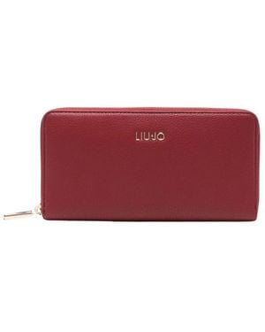 Liu Jo Accessoires ,Rood ,Leer Portemonnees
