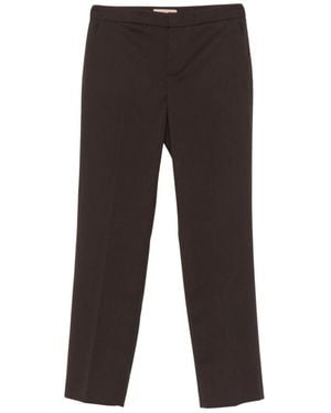 Twinset Broeken ,Bruin ,Leer Slim-Fit Broek
