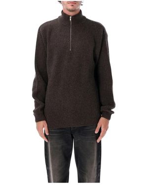 COLORFUL STANDARD Merino Viertelreißverschluss - Schwarz