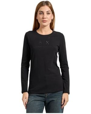 ARMANI EXCHANGE Long Sleeve Tops - Negro