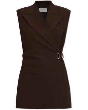 Sportmax Gettone Vest - Bruin