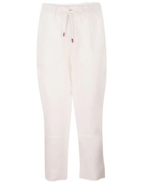 Kiton Straight Trousers - Blanc