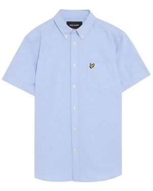 Lyle & Scott Short Sleeve Shirts - Blue