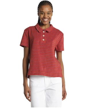 Howlin' Rode Gestreepte Polo T-Shirts - Rood