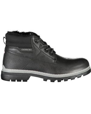 Carrera Botas Elegantes Con Cordones Contrastantes, Mujer, Talla - Negro