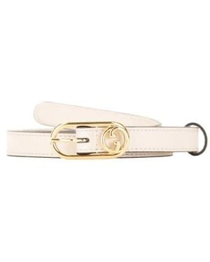 Gucci Ledergürtel - Weiß