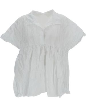 Daniela Gregis Overhemden ,Wit ,Katoen Aria Shirt - Grijs
