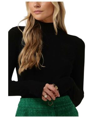 Minus Truien & Vesten ,Zwart ,Mslana Roll Knit Pullover