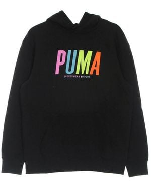 PUMA Fitness ,Zwart ,Katoen Lichtgewicht Trainingssweatshirt Met Lange Mouwen