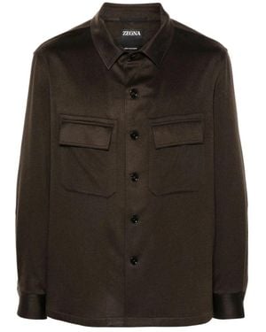 ZEGNA Casual Shirts - Black