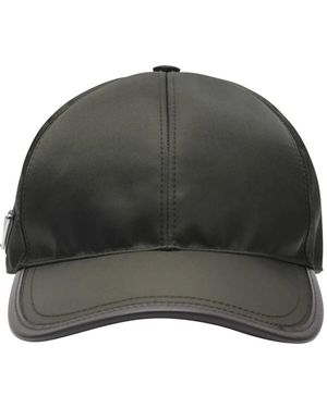 Prada Accessoires ,Groen ,Katoen Speedrock Baseball Cap - Grijs