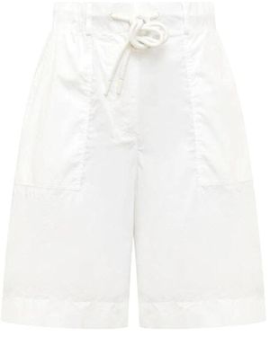 Moncler Lässige Denim-Shorts Für Frauen - Weiß