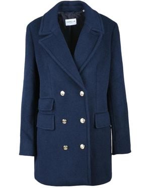 Marella Double-Breasted Coats - Blauw