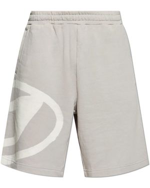 DIESEL Shorts Mit Logo - Grau