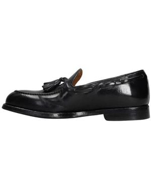 Green George Schoenen ,Zwart ,Leer 2065 Maremma Wash Moccasin