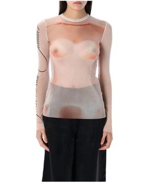 Jean Paul Gaultier Long Sleeve Tops - Rosa