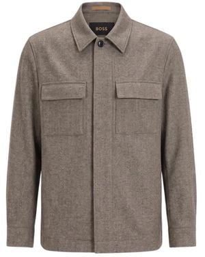BOSS Overshirt - Grau