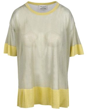 ALESSIA SANTI Round-Neck Knitwear - Yellow