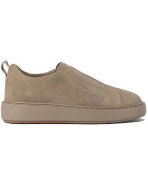 Santoni Zapatillas De Cuero, Mujer, Talla - Gris