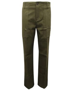 Department 5 Straight Trousers - Green