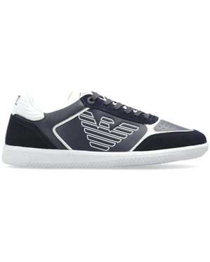 EA7 Schoenen ,Blauw ,Leer Heritage Eagle Sneakers