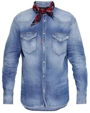 DSquared² Denimhemd - Blau