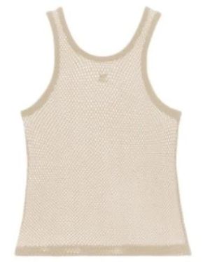 Courreges Sleeveless Tops - Natural